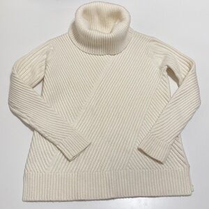 Ann Taylor Cowlneck Ribbed Sweater